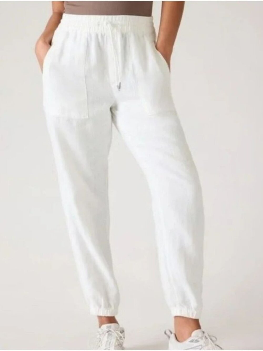 Athleta Cabo Linen Jogger Pants